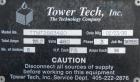 Used Tower Tech Modular Cooling Tower, approximately 2000 tons, model TTEF-288-319, fiberglass construction. Triple cell unit. Total 6000 gallons per minute, HWT-95.00, CWT-85.00, WBT-78.00. Includes...