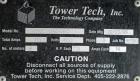 Used Tower Tech Modular Cooling Tower, approximately 2000 tons, model TTEF-288-319, fiberglass construction. Triple cell unit. Total 6000 gallons per minute, HWT-95.00, CWT-85.00, WBT-78.00. Includes...