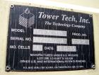 Used Tower Tech Inc. Cooling Tower, 133 Tons, Model TTMT-72-319, Fiberglass Construction. Single cell, (2) approximately 42