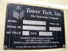 Used- Tower Tech Inc. Cooling Tower, 133 Tons, Model TTMT-72-319, Fiberglass Construction. Single cell, (2) approximately 42...