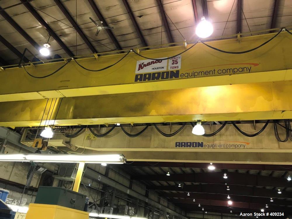 Used Kranco Overhead Bridge Crane, 35 Ton. 90' Span