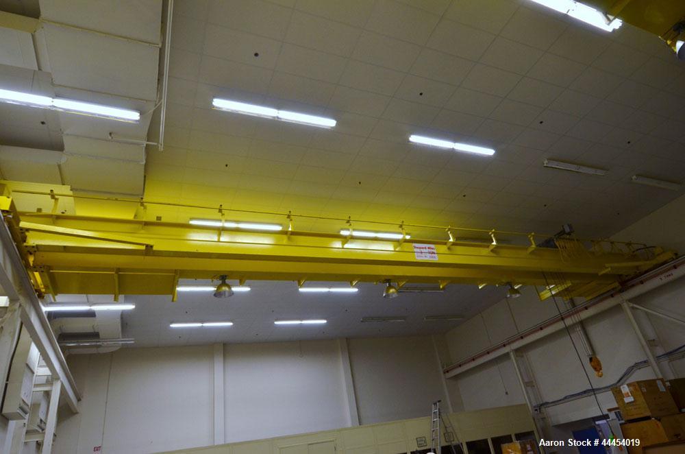 Used Shepard Niles 3 Ton Bridge Crane. Includes trolley, and hoist. Approximate 58' span. Serial# 70858.