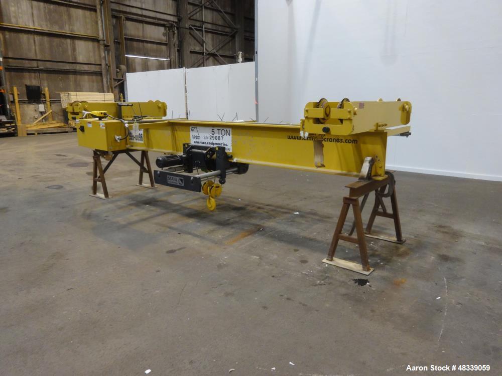 Unused- American Equipment Co. Overhead Indoor Crane, 5 Ton, with a 136" Span.