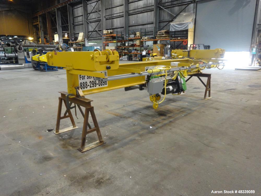 Unused- American Equipment Co. Overhead Indoor Crane, 5 Ton, with a 136" Span.