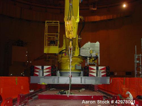 Used Allied Marine Crane, Model TB 80-70.  60,000 lb max rated load.  30 ft/min max hoist speed, 0.25 rpm max swing speed, adjustable swing arc, 3/4" diameter rope, 30 ton hook block.  100 hp, 1800 r...