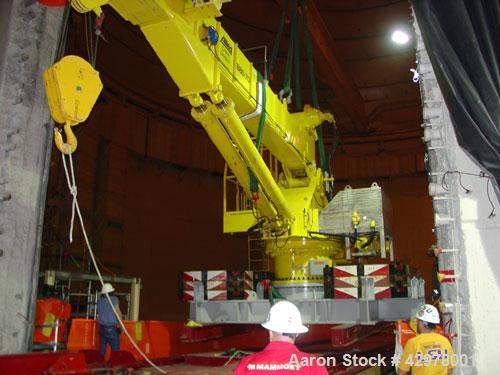 Used Allied Marine Crane, Model TB 80-70.  60,000 lb max rated load.  30 ft/min max hoist speed, 0.25 rpm max swing speed, adjustable swing arc, 3/4" diameter rope, 30 ton hook block.  100 hp, 1800 r...