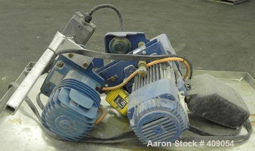 Used Demag 1/2 Ton Hoist, Type DKUN5-500KV1F, Chain 5 x 15. .85 KW, 3/50/415 Volt, 2770/665 RPM.
