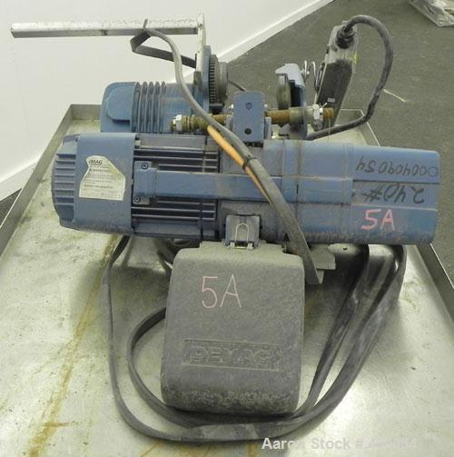 Used Demag 1/2 Ton Hoist, Type DKUN5-500KV1F, Chain 5 x 15. .85 KW, 3/50/415 Volt, 2770/665 RPM.
