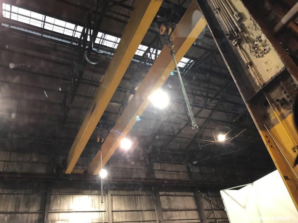 Used Demag Overhead Bridge Crane, 35 Ton. Approximate 77-78' span. (2) 20 Ton trolleys.
