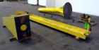 Used Jib Crane, Free Standing, Floor Mounted. Approximate height 9”, approximate span 12’. Includes a Budgit 1 ton electric chain hoist, model 115846-7, catalog # K356-3R, rated load speed 16 feet pe...