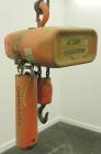 Used CM (Columbus McKinnon) Valustar 2 Ton Electric Chain Hoist, Model WR.  8 Feet per minute, 10’ lift height, headroom 22-1/2’’.  Driven by a 1 hp, 3/60/440-480 volt motor.  Unit requires operator ...