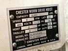 Used Chester ELM-0300S Worm Drive Hoist – 2 Ton Capacity | 5 FPM | 15' Lift | Industrial Lifting Solution