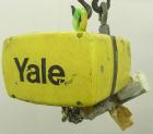 Used Yale 1/2 Ton Chain Hoist, model KEL1/2-10TH15S1. Driven by a 1 hp, 3/60/230/460 volt, 1700 rpm motor.