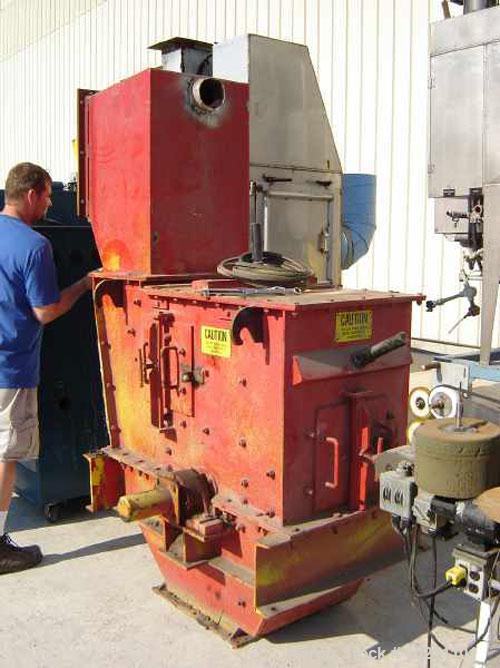 Used-20 HP Hazamag Impact Crusher, Model APS-0604. Typically used as a secondary impactor to crush medium-hard materials dow...