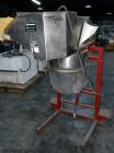 Used C.S. Bell Glass Crusher, Model HMG-05P-MSS, Stainless Steel.  Rated capacity over 2 tons per hour, accepts containers up to 1 gallon size.  Fits over 30 and 55 gallon standard drums. Mounted on ...