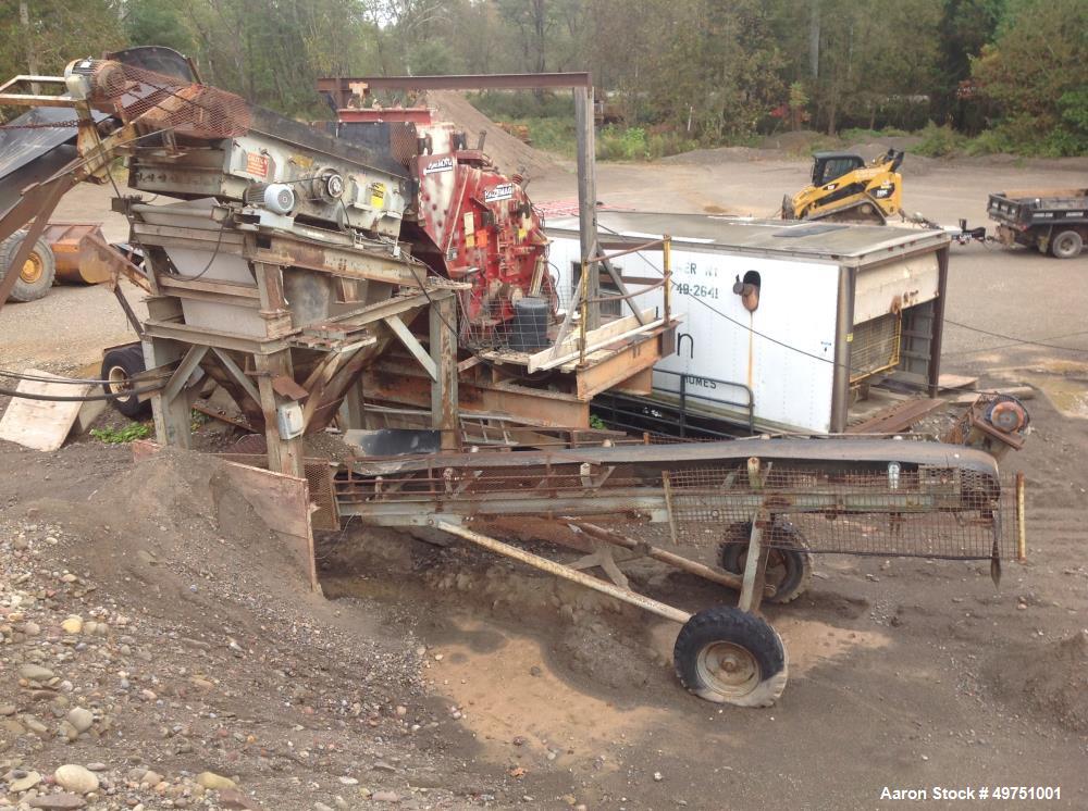 Used- Portable Jaw Crusher, Model 2036