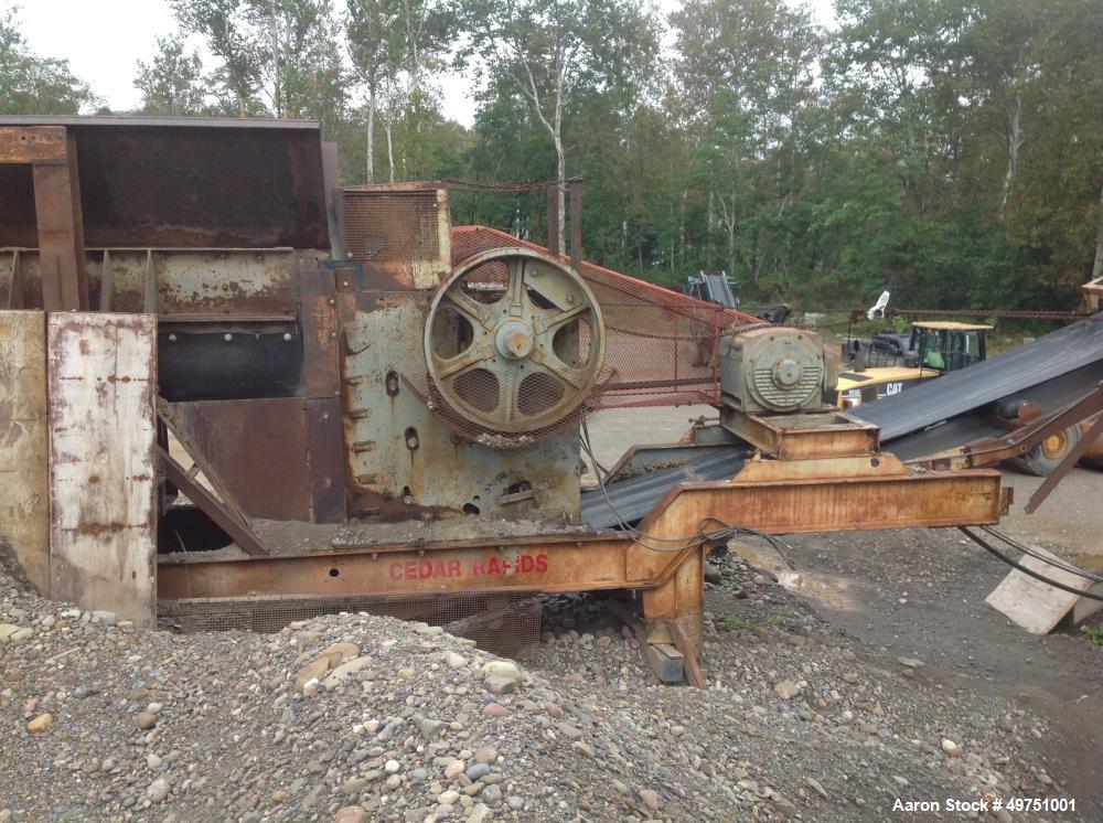 Used- Portable Jaw Crusher, Model 2036