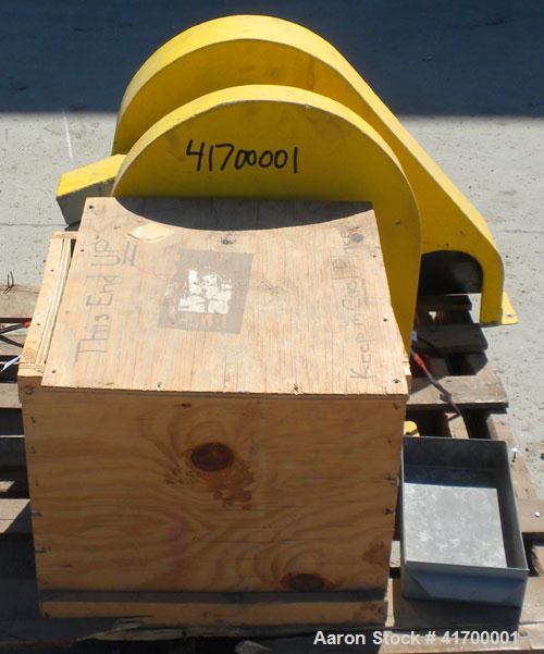 Used Bico Chipmunk Jaw Crusher, model VD67, carbon steel. Jaw capacity 2 1/4" x 3". Rated 400 pounds an hour. Reduction size minimum 1/16’’, maximum to 3/8". Top feed, bottom discharge with drawer. D...