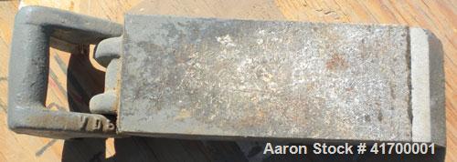 Used Bico Chipmunk Jaw Crusher, model VD67, carbon steel. Jaw capacity 2 1/4" x 3". Rated 400 pounds an hour. Reduction size minimum 1/16’’, maximum to 3/8". Top feed, bottom discharge with drawer. D...
