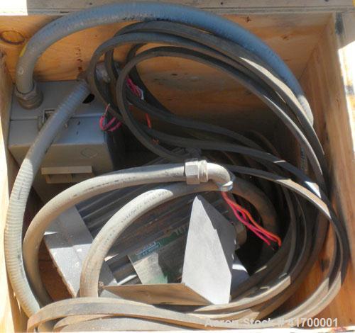 Used Bico Chipmunk Jaw Crusher, model VD67, carbon steel. Jaw capacity 2 1/4" x 3". Rated 400 pounds an hour. Reduction size minimum 1/16’’, maximum to 3/8". Top feed, bottom discharge with drawer. D...
