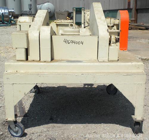 Used McCool Laboratory Disc Pulverizer and Denver Equipment Laboratory Jaw Crusher, carbon steel. McCool disc pulverizer, model 6-1/2F. Approximate 60 pound an hour capacity, 1/4" feed, product mesh ...