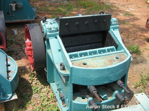 USED: Kue Ken 14" x 42" jaw crusher, model 107. Excluding motor,pulley and belts. Capacity: product size 2" to 6" up to 200 tons/hour.