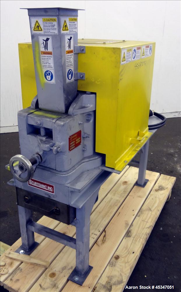 Used Sturtevant Jaw Crusher Model 2X6. Driven by a 2 hp, 208-230-460 volt, 1170