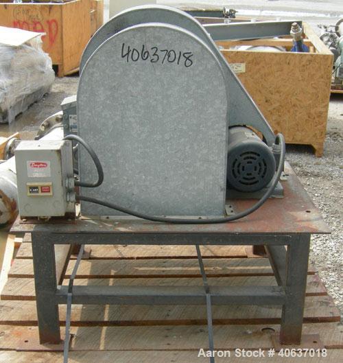 Used Bico Braun Chipmunk Jaw Crusher, Model VD, Carbon Steel. Jaw capacity 2-1/4" x 3". Rated 400 pounds an hour. Reduction size min/max 1/16" to 3/8". Driven by a 2 HP, 3/60/208-230/460 Volt, 1740 R...