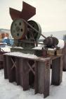 Used Denver Equipment Company 8 x 10 Jaw Crusher, Type H, carbon steel. Top feed with  hopper, bottom discharge. Driven by a 10 hp, 3/208-230/460, 1760 rpm motor. Mounted on a 45