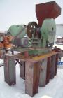 Used Denver Equipment Company 8 x 10 Jaw Crusher, Type H, carbon steel. Top feed with  hopper, bottom discharge. Driven by a 10 hp, 3/208-230/460, 1760 rpm motor. Mounted on a 45