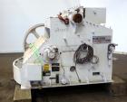 Used Kue Ken Jaw Crusher, Model 10 X 36, Carbon Steel.  Approximate feed 10” x 36”. Capacity in short tons per hour 1” at 32-50, 3” at 95-135.  Requires motor.  RPM range 350-390.