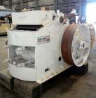 Used Kue Ken Jaw Crusher, Model 10 X 36, Carbon Steel.  Approximate feed 10” x 36”. Capacity in short tons per hour 1” at 32-50, 3” at 95-135.  Requires motor.  RPM range 350-390.