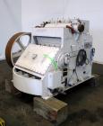 Used Kue Ken Jaw Crusher, Model 10 X 36, Carbon Steel.  Approximate feed 10” x 36”. Capacity in short tons per hour 1” at 32-50, 3” at 95-135.  Requires motor.  RPM range 350-390.