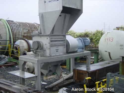 USED: Condux single roll crusher, type CEB600-685. Material ofconstruction is stainless steel casing and carbon steel on productcontact parts. 23.4" x 26.7" x 24.2" high (600mm x 685mm x 620mm high)c...