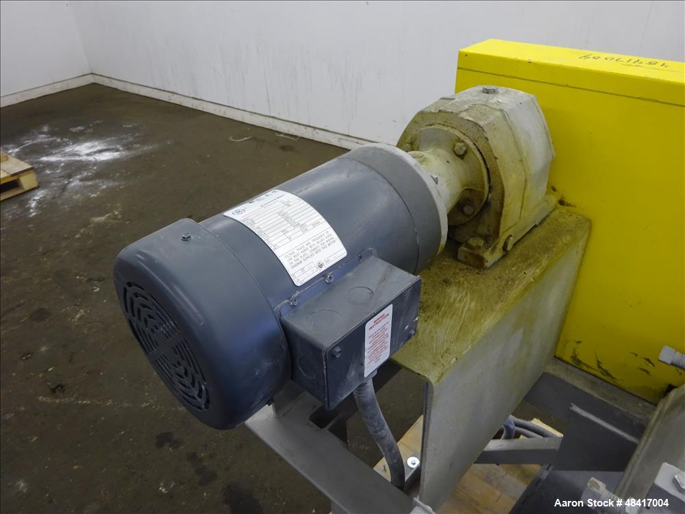 Used Sturtevant Roll Crusher, Model 8 X 5, Carbon Steel.