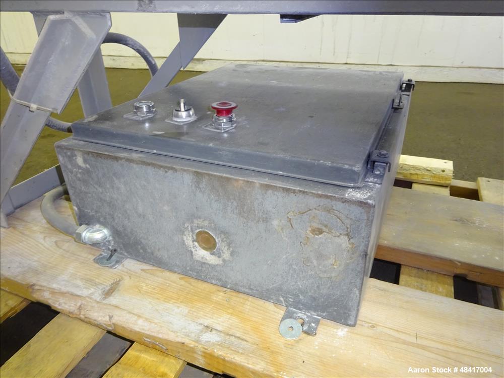 Used Sturtevant Roll Crusher, Model 8 X 5, Carbon Steel.