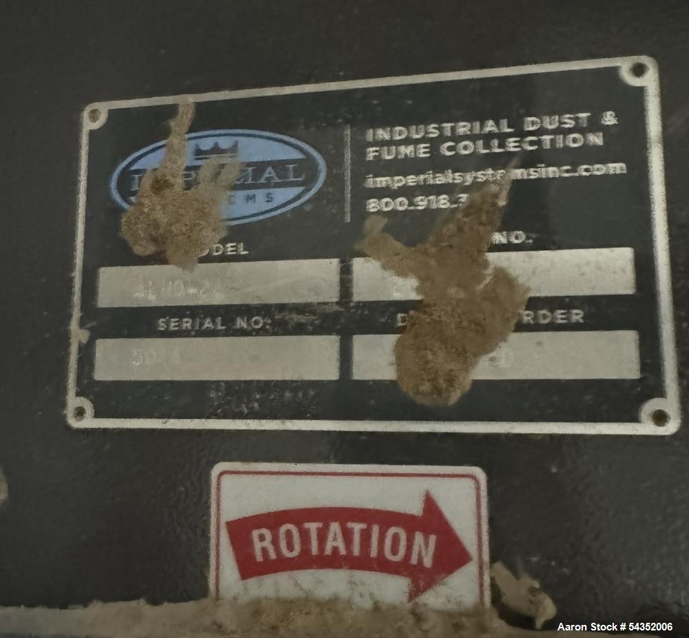 Imperial Systems Industrial Cyclone Dust Collector – 72" Carbon Steel Cyclone