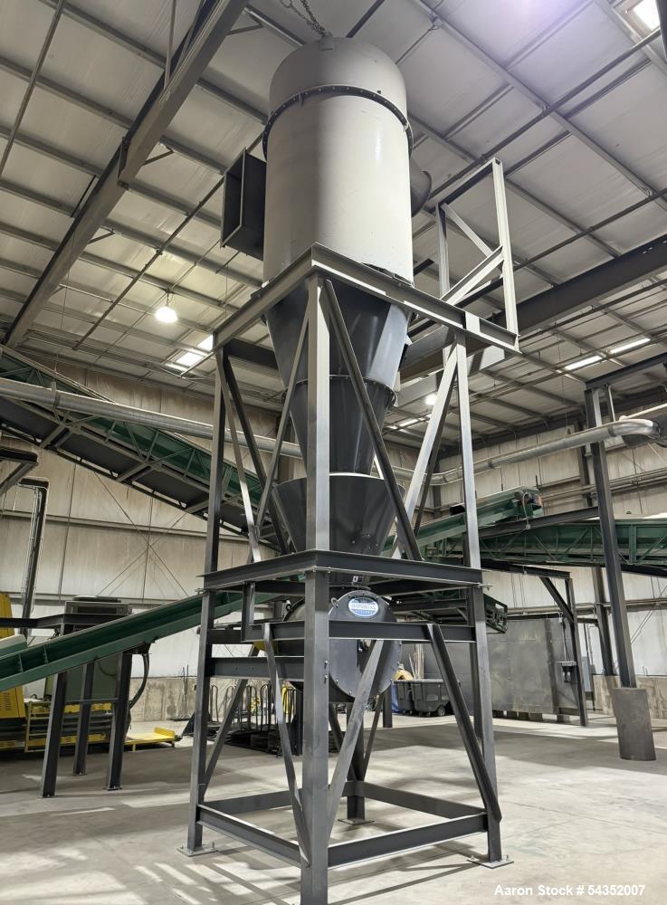 Industrial Cyclone Dust Collector 72" to 24" with Rotary Airlock