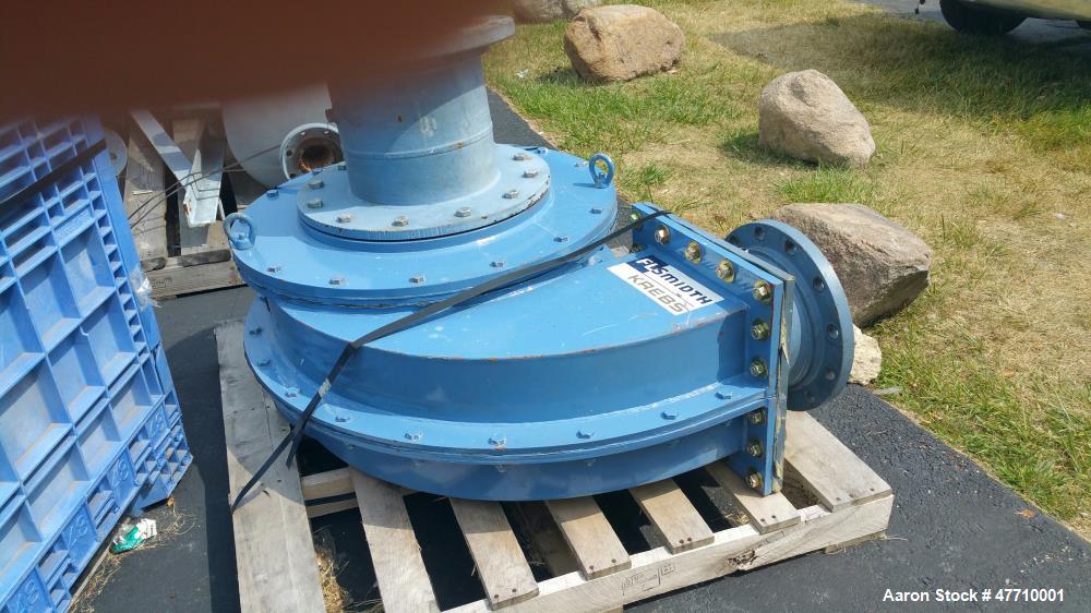 Used Krebs Hydrocyclone, Model W-260. 26", rated for 1800 gpm, ceramic lined.