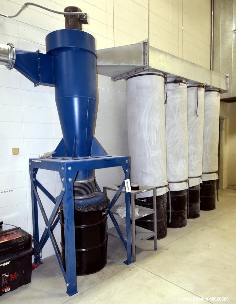 Used Donaldson Torit Cyclone Dust Collector, Model 20 CYC, Carbon Steel