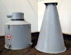 Used MAC Conical Top Cyclone, Model CT60, Carbon Steel.  CFM Range 2400-6000.  Bolt together housing approximately 60” diameter x 49” top straight side x  91” coned bottom. (2) Side inlets, (1) appro...