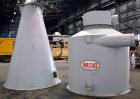 Used MAC Conical Top Cyclone, Model CT60, Carbon Steel.  CFM Range 2400-6000.  Bolt together housing approximately 60” diameter x 49” top straight side x  91” coned bottom. (2) Side inlets, (1) appro...