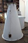 Used MAC Conical Top Cyclone, Model CT60, Carbon Steel.  CFM Range 2400-6000.  Bolt together housing approximately 60” diameter x 49” top straight side x  91” coned bottom. (2) Side inlets, (1) appro...