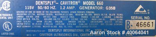Used Dentsply Cavitron, Model 660. 1/50/60/115 volt, 1.2 amp. Includes floor pedal control.