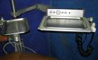 Used: Dental EZ Operatory Dental Chair, Model JS. Includes foot pedal controls, A-DEC delivery station, power source, and a A-DEC model LF light. 
