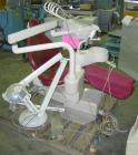 Used PROMA/ ADEC dental chair (red) with unattached light, attached sink and attached tray.