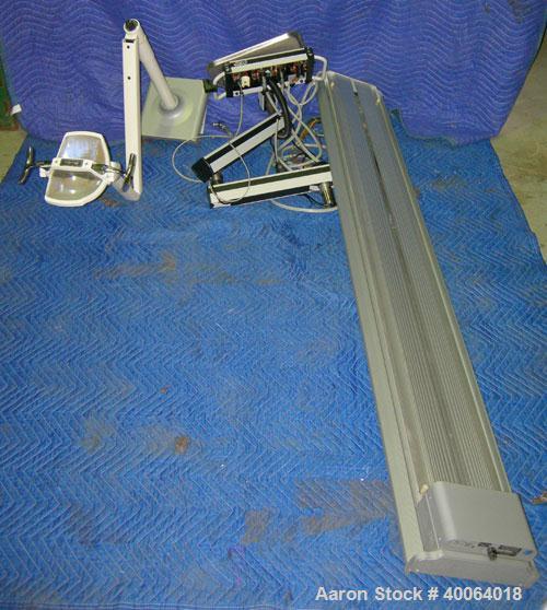 Used Pelton and Crane ceiling mount track light with track