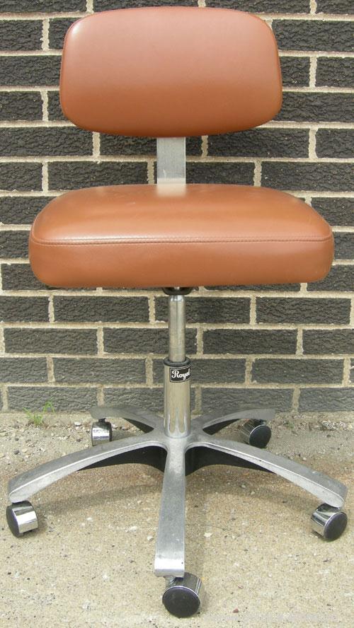 Used Royal model R02, tan doctor's chair.  Mounted on casters.