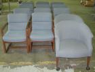Used (1) Lot of (13) waiting room chairs with wooden arms.  Includes 2 chairs on casters.
