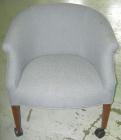 Used (1) Lot of (13) waiting room chairs with wooden arms.  Includes 2 chairs on casters.